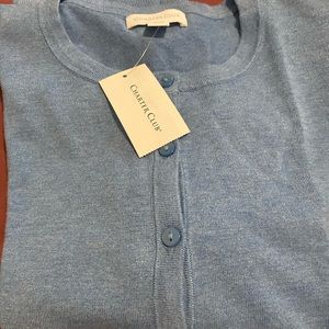 Light blue ladies Charter Club cardigan